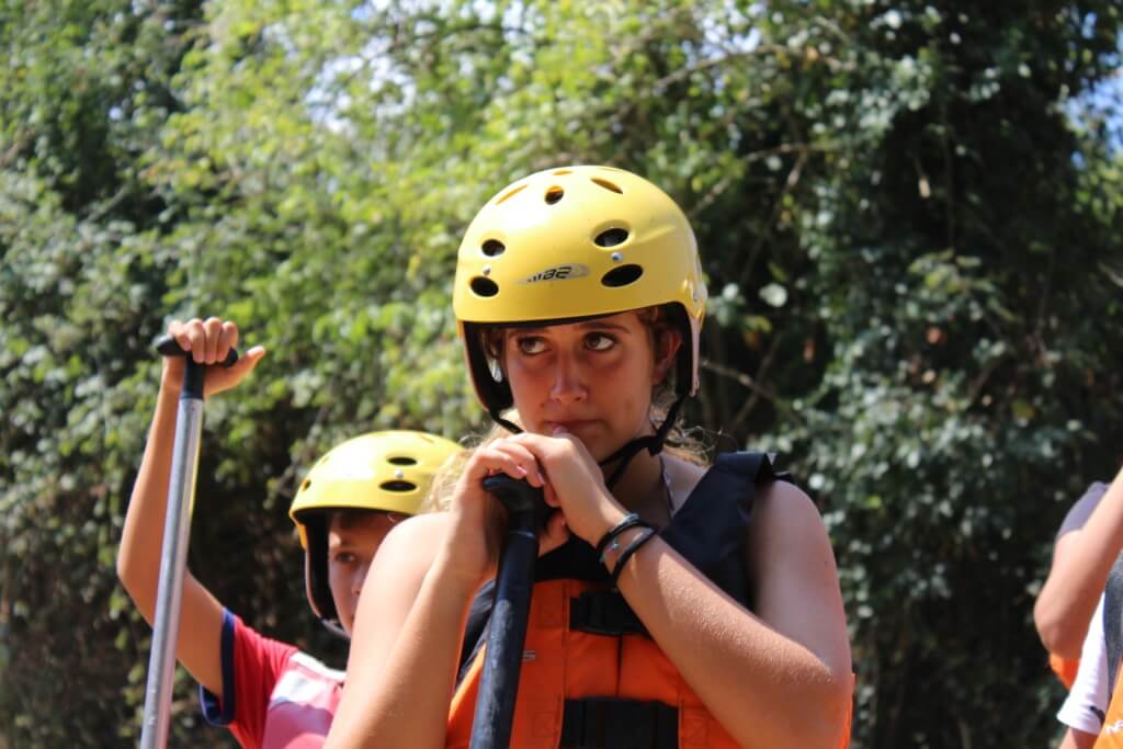 Gilda a rafting a Laino Borgo