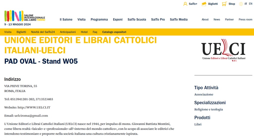 UELCI SALONE DEL LIBRO